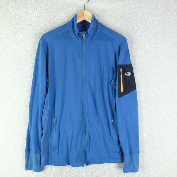 Icebreaker Other - Icebreaker Jacket Mens Large Merino Wool Full Zip Outdoor Lightweight Pocket